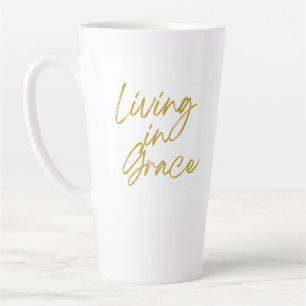 Leben in der Grace Tall Latte-Tasse Milchtasse