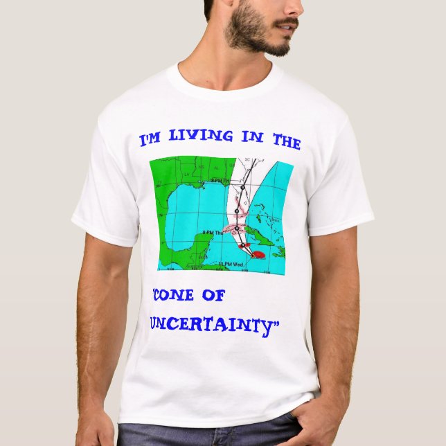 Leben in der "Kegel der Ungewissheit" Version T-Shirt (Vorderseite)