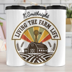 Leben in der Landwirtschaft Thermosbecher