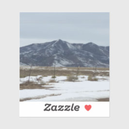 Leben in der Nähe der Berge Aufkleber