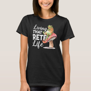 Leben in diesem RETF Life Red mit Augen Tree Frog T-Shirt