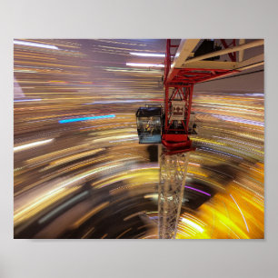 Leben in einem Turmkran Poster