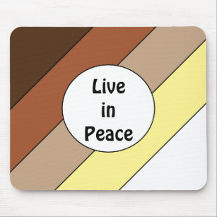 Leben in Frieden - Rassenharmonie Mousepad