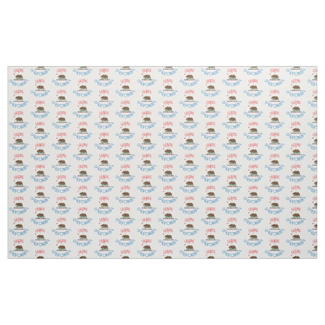 Leben in Kalifornien Stoff (Yard (91,4 cm))