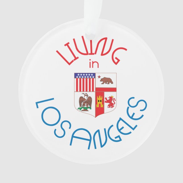 Leben in Los Angeles Ornament (Vorderseite)