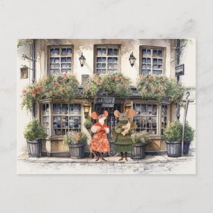 Leben in Mäusestadt - Einkaufspassagen Postkarte