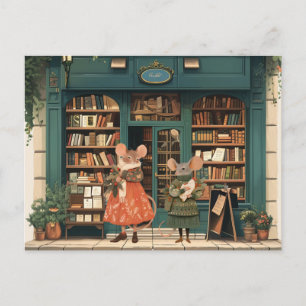 Leben in Mäusestadt - Frau Otis & Frau Luna Postkarte