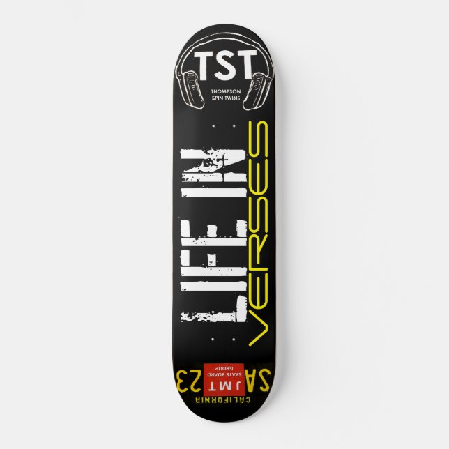 LEBEN IN VERSES-Skateboard Skateboard (Vorderseite)