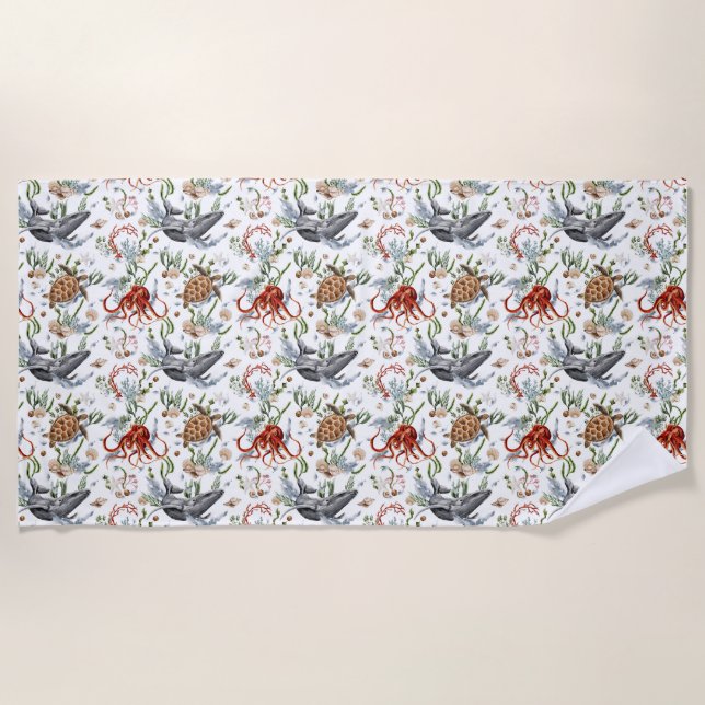 Leben in voller Blüte Strandtuch (Vorderseite)