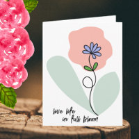 Leben in voller Blüte Wildblume Abstrakt Leere