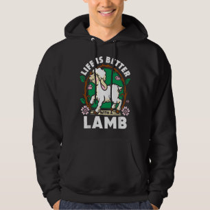 Leben Ist Besser Lamm Liebhaber Farm Bauern Leben Hoodie