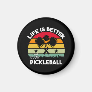 Leben ist besser mit Pickleball Magnet