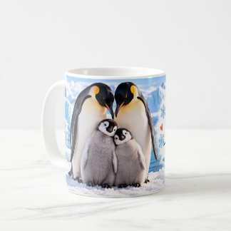 Leben ist besser zusammen Pinguinfamilie Kaffeetasse