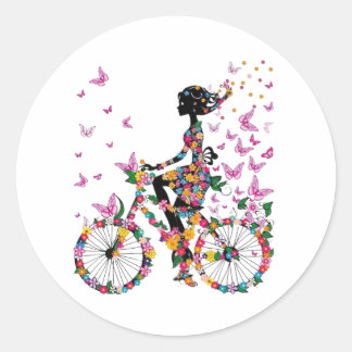 Leben ist eine schöne Fahrt Runder Aufkleber