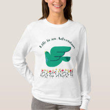 Leben ist eine T - Shirt-Erlebnisfrau
