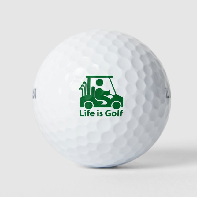 Leben ist Golf, Golf, Golfbälle (Vorderseite)