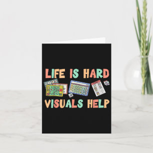 Leben ist harte Visuals helfen besondere Bildung z Karte
