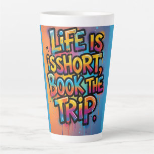 Leben Ist Kurz Buch Die Reise Graffiti Geschenk Va Milchtasse