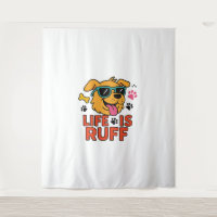 Leben ist Ruff - Funny Dog Cartoon