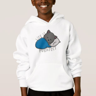 Leben ist Zweck - Schlafen Katzen Hoodie