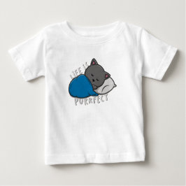 Leben ist Zweck - Schlafkatze Baby T-shirt