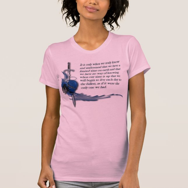 leben jeder Tag zum vollsten T-Shirt (Vorderseite)