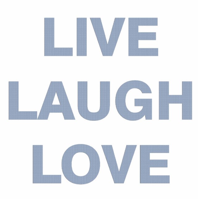 Leben Lachen-Liebe Freistehende Fotoskulptur (Vorne)