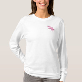 LEBEN LACHEN-LIEBE GESTICKTES SHIRT