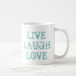 Leben Lachen-Liebe-Kaffee-Tasse für Freunde und Kaffeetasse