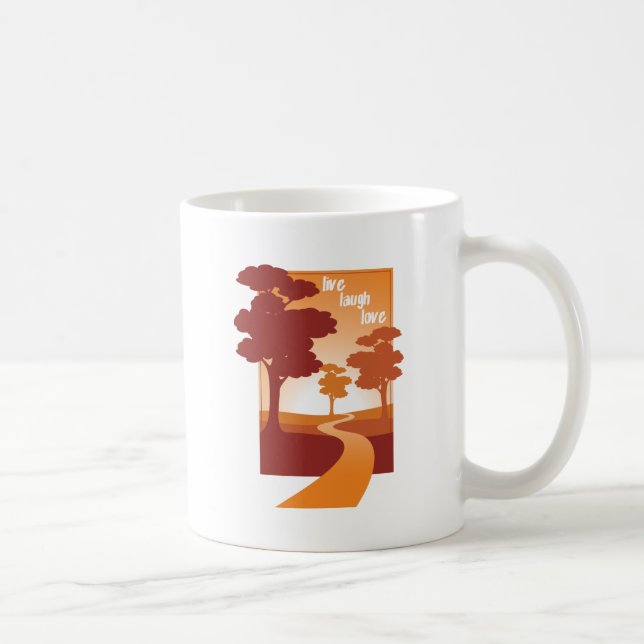 leben Lachen-Liebe Kaffeetasse (Rechts)