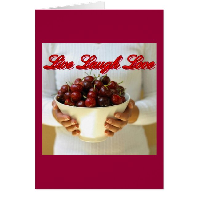 Leben Lachen-Liebe-Karte (Vorne)