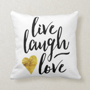 Leben Lachen-Liebe-Kissen Kissen
