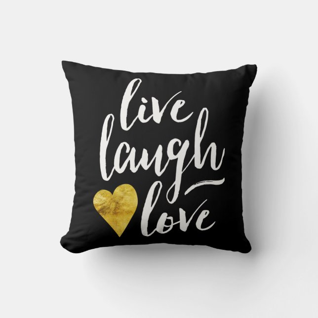 Leben Lachen-Liebe-Kissen Kissen (Vorderseite)