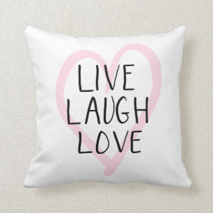Leben Lachen-Liebe-Kissen Kissen
