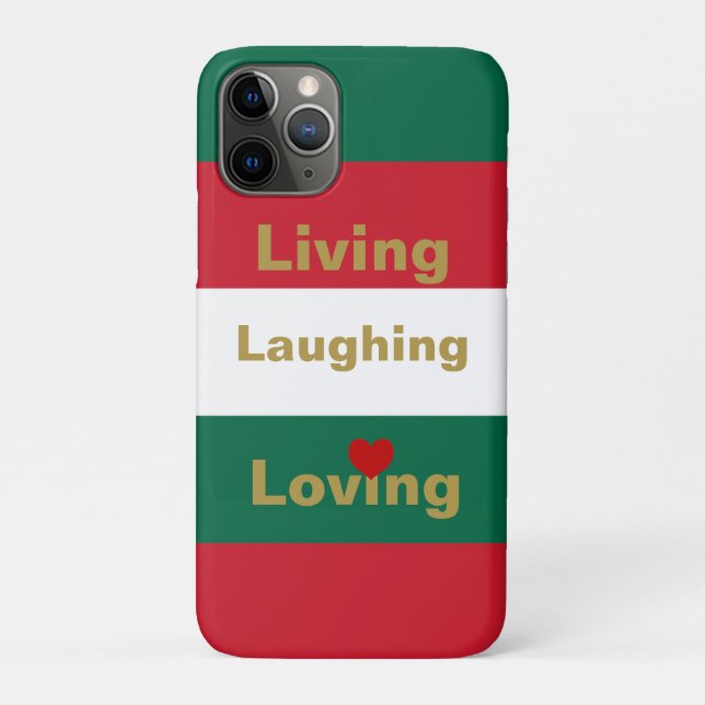 Leben, lachen, lieben Case-Mate iPhone hülle (Rückseite)