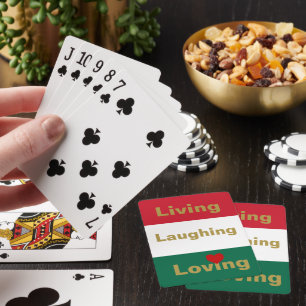 Leben, lachen, lieben spielkarten