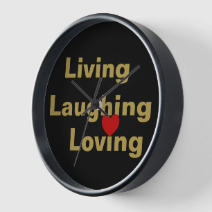 Leben, lachen, lieben uhr