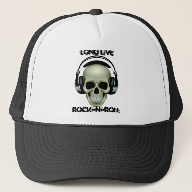 LEBEN LANG ROCK'N'ROLL TRUCKERKAPPE (Vorderseite)