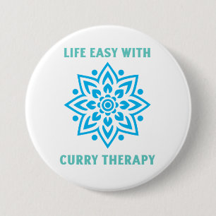 Leben leicht mit Curry-Therapie Curry-Liebhaber Button