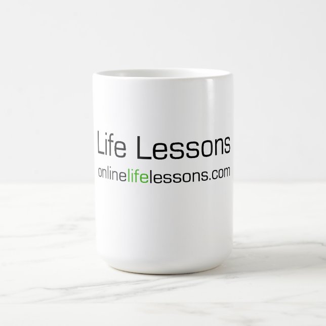 Leben-Lektions-Kaffee-Tasse Kaffeetasse (Mittel)
