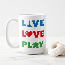 Leben, Liebe, bunte Tasse spielen