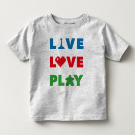 Leben, Liebe, buntes Shirt für Kleinkinder