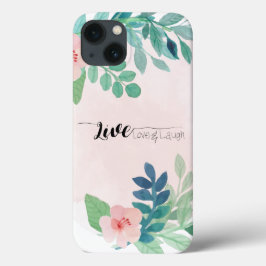 Leben, Liebe, Lachen Boho Wasserfarbe Case-Mate iPhone Hülle