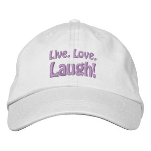 LEBEN, LIEBE, LAUGH! BESTICKTE BASEBALLKAPPE