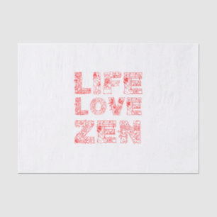 Leben, Liebe Seidenpapier