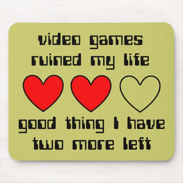 Leben links lustiger Mousepad Spaß (Vorne)