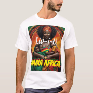 LEBEN. MAMA AFRICA Männergrundsatz - T - Shirt
