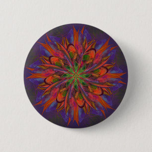 Leben-Mandala Button