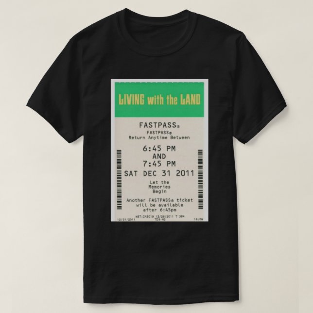 Leben mit dem Land Fastpass Klassischer T - Shirt (Design vorne)