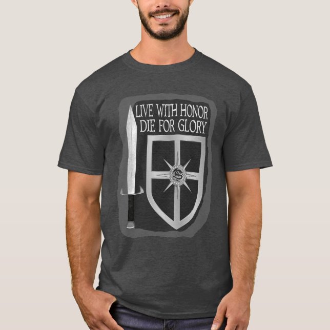 Leben mit Ehre Die für Ehre T-Shirt (Vorderseite)